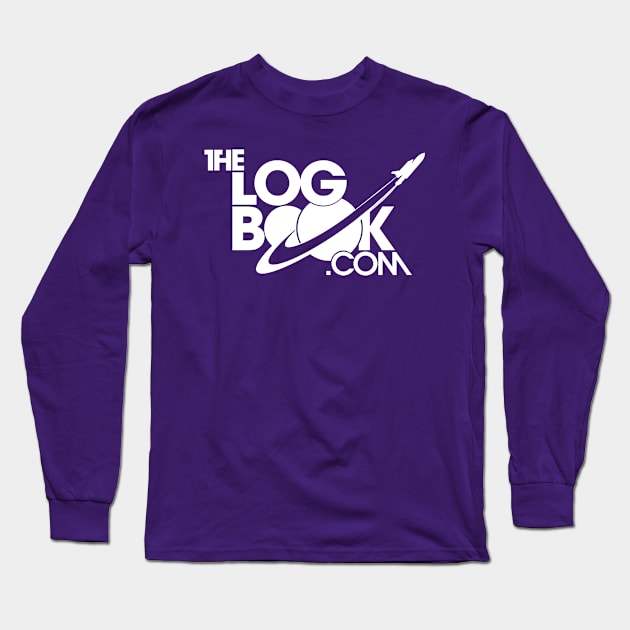 theLogBook.com New Logo in white - Shuttle Long Sleeve T-Shirt by thelogbook